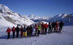 La fin de saison ski dans les Alpes 