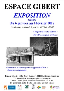 Le club photo de la MJC et la Mémoire Lézignanaise exposent à la Maison Gibert