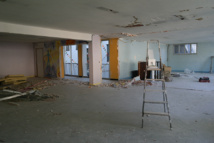 Le premier étage en travaux