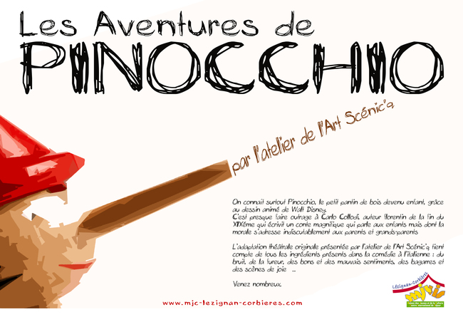 Les aventures de PINOCCHIO à Fabrezan