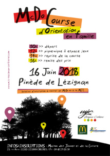 Mac Course d'Orientation avec l'ALSH La Lauseta >> le 16 Juin Pinède de Lézignan