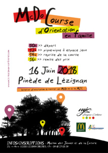 Mac Course d'Orientation avec l'ALSH La Lauseta >> le 16 Juin Pinède de Lézignan Mac Course d'Orientation avec l'ALSH La Lauseta >> le 16 Juin Pinède de Lézignan