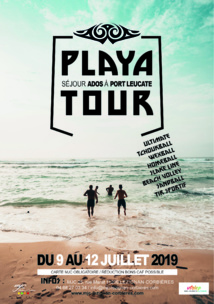 Du 9 au 12 juillet >> Séjour ados Playa Tour Du 9 au 12 juillet >> Séjour ados Playa Tour
