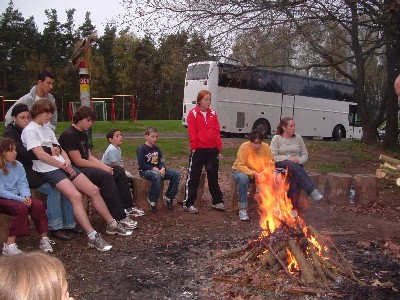 Le feu de camp des nageurs