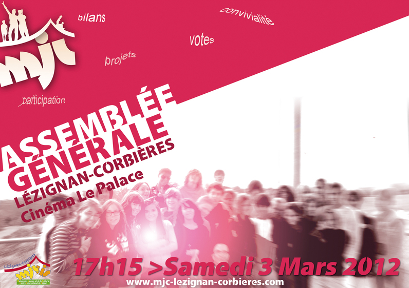 Samedi 3 Mars > Assemblée Générale de la MJC Samedi 3 Mars > Assemblée Générale de la MJC