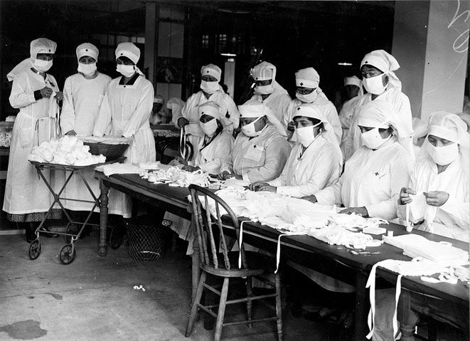 Il y a 102 ans, Tous masqués, au temps de la grippe espagnole 46086762-36957913