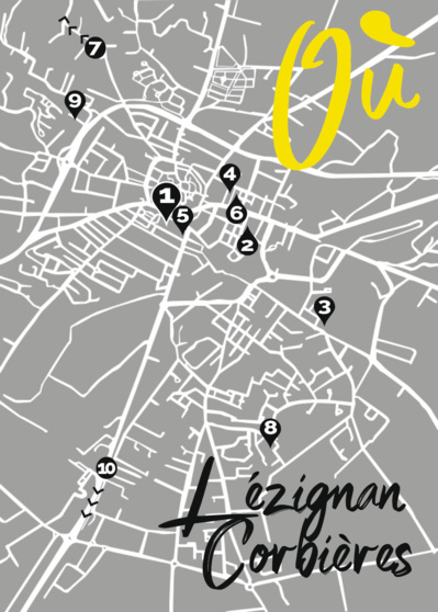 Différents sites à Lézignan-Corbières