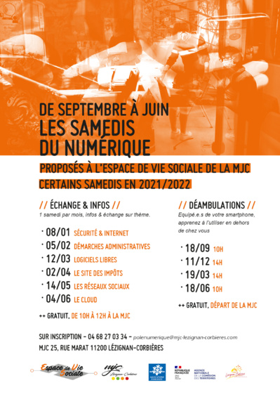 Les samedis du numérique >> échanges et déambulations Les samedis du numérique >> échanges et déambulations