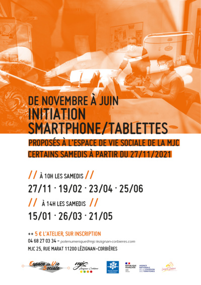 Initiation smartphone/tablette à l'Espace de Vie Sociale