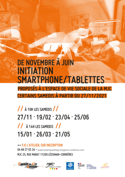 Initiation smartphone/tablette à l'Espace de Vie Sociale Initiation smartphone/tablette à l'Espace de Vie Sociale