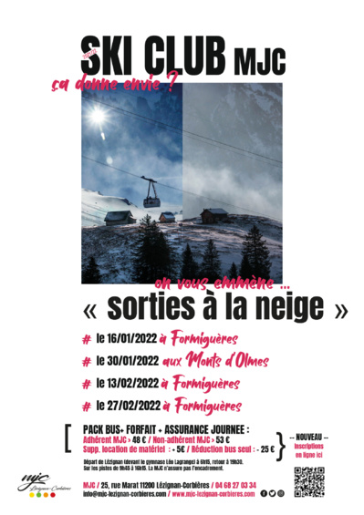 Les sorties à la neige en 2022 Les sorties à la neige en 2022