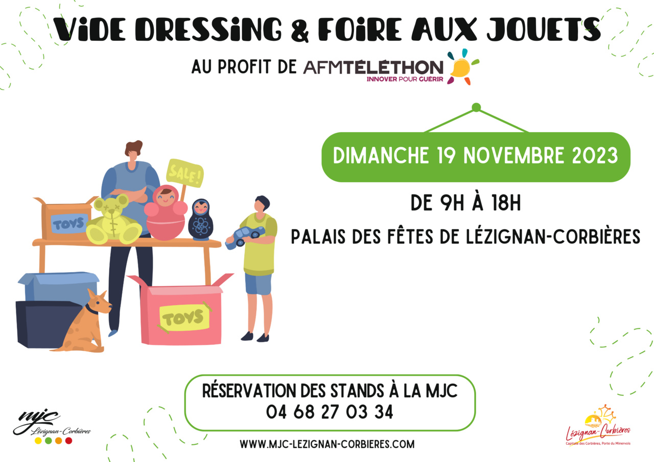 FOIRE AUX JOUETS ET VIDE DRESSING