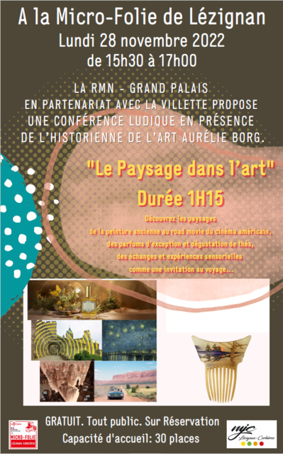 Une conférencière du Grand Palais à la MJC lundi 28 novembre Une conférencière du Grand Palais à la MJC lundi 28 novembre