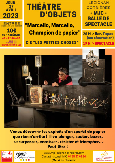 SPECTACLE > "Marcello, Marcello Champion de Papier"