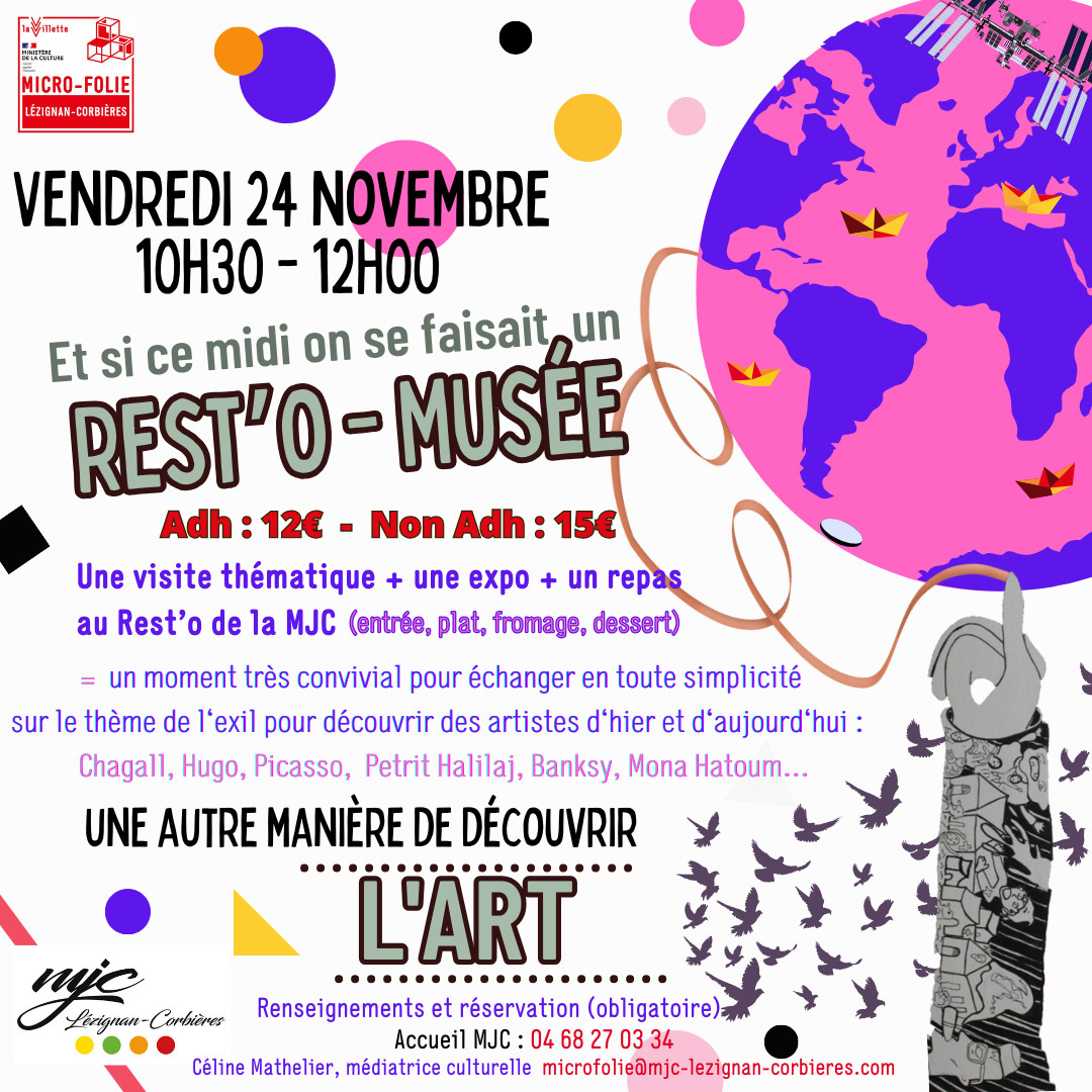 Ce midi, on se fait un Rest'O-Musée ? Ce midi, on se fait un Rest'O-Musée ?