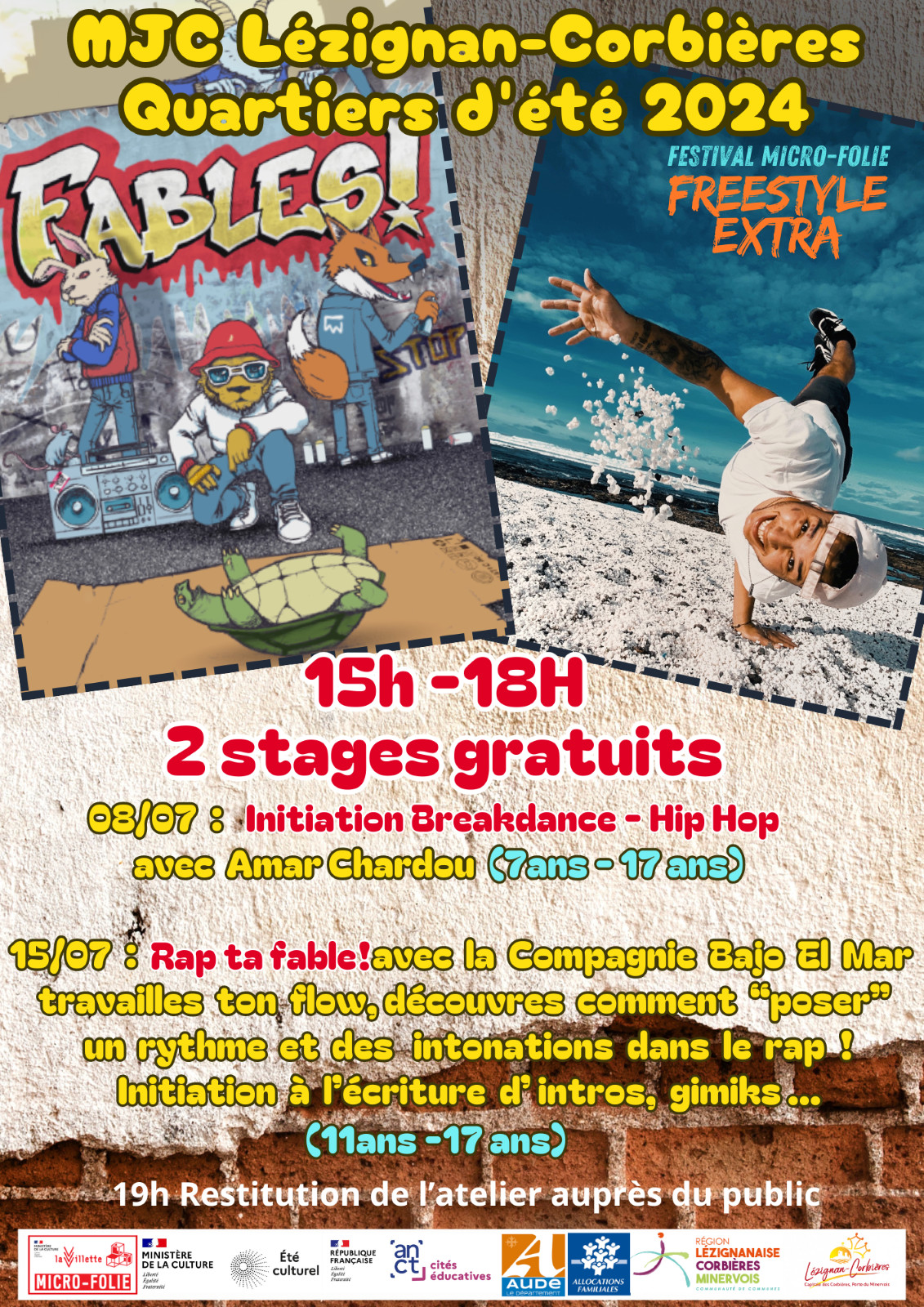 Stages gratuits Hip-Hop - Rap Stages gratuits Hip-Hop - Rap