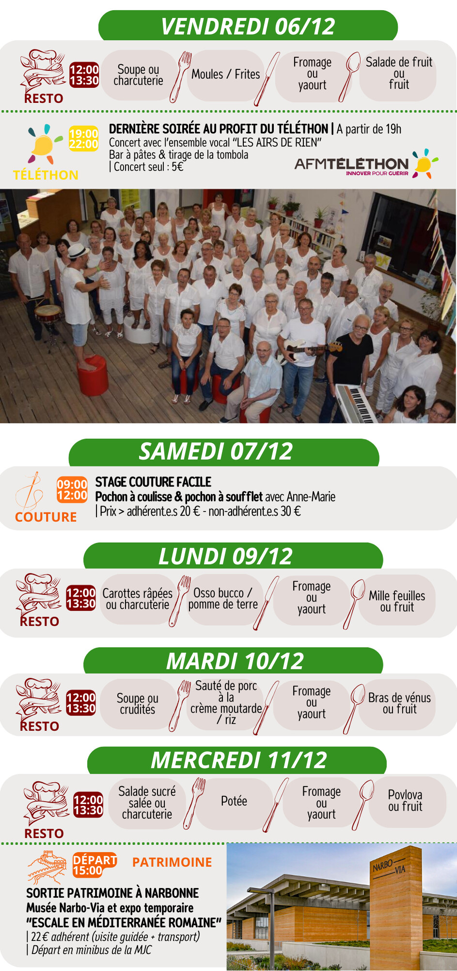 LES RENDEZ-VOUS DE LA MJC | Décembre 2024 LES RENDEZ-VOUS DE LA MJC | Décembre 2024