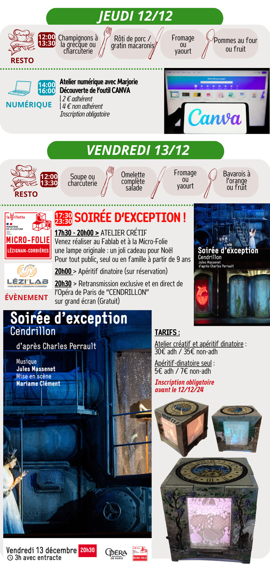 LES RENDEZ-VOUS DE LA MJC | Décembre 2024 LES RENDEZ-VOUS DE LA MJC | Décembre 2024