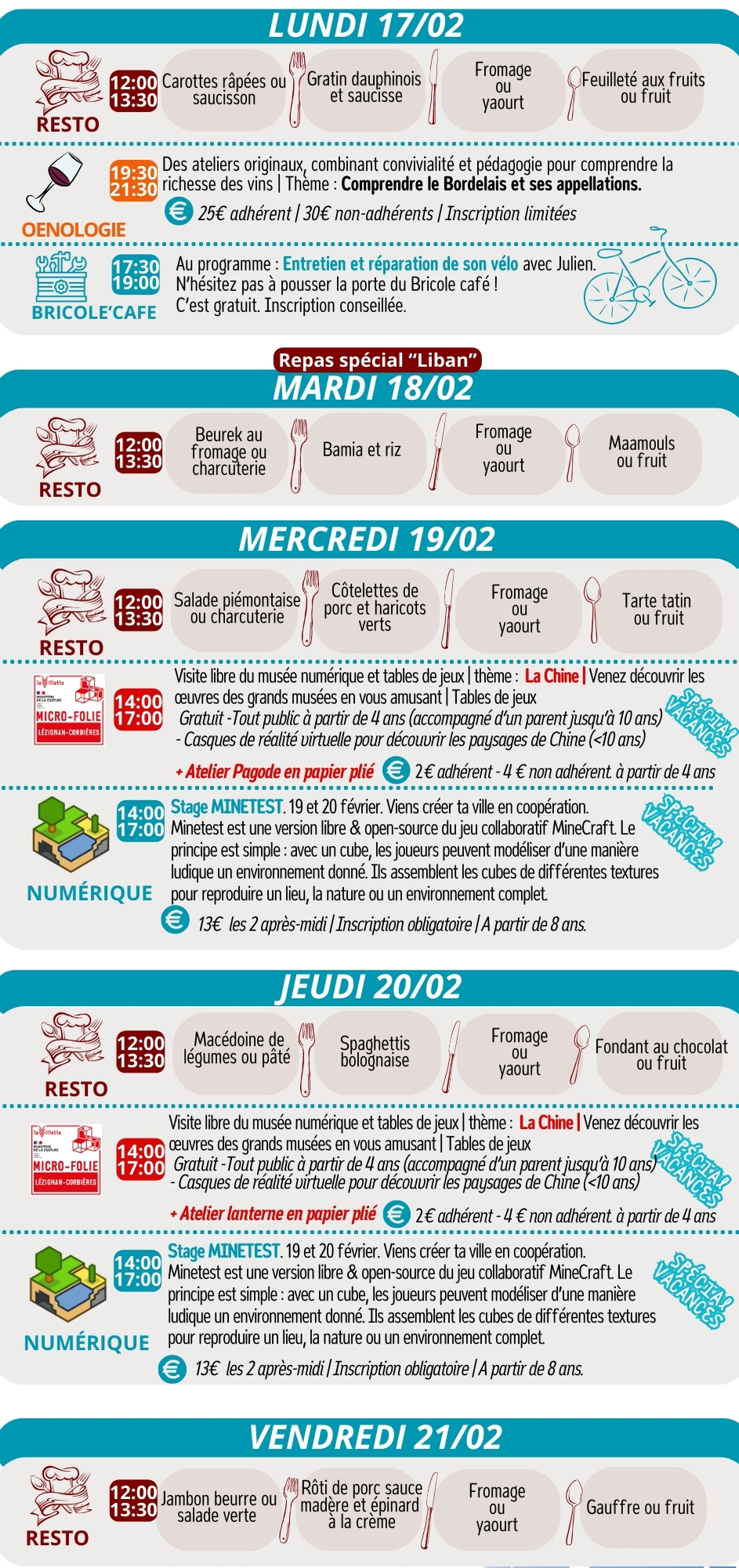 LES RENDEZ-VOUS DE LA MJC | Février 2025 LES RENDEZ-VOUS DE LA MJC | Février 2025
