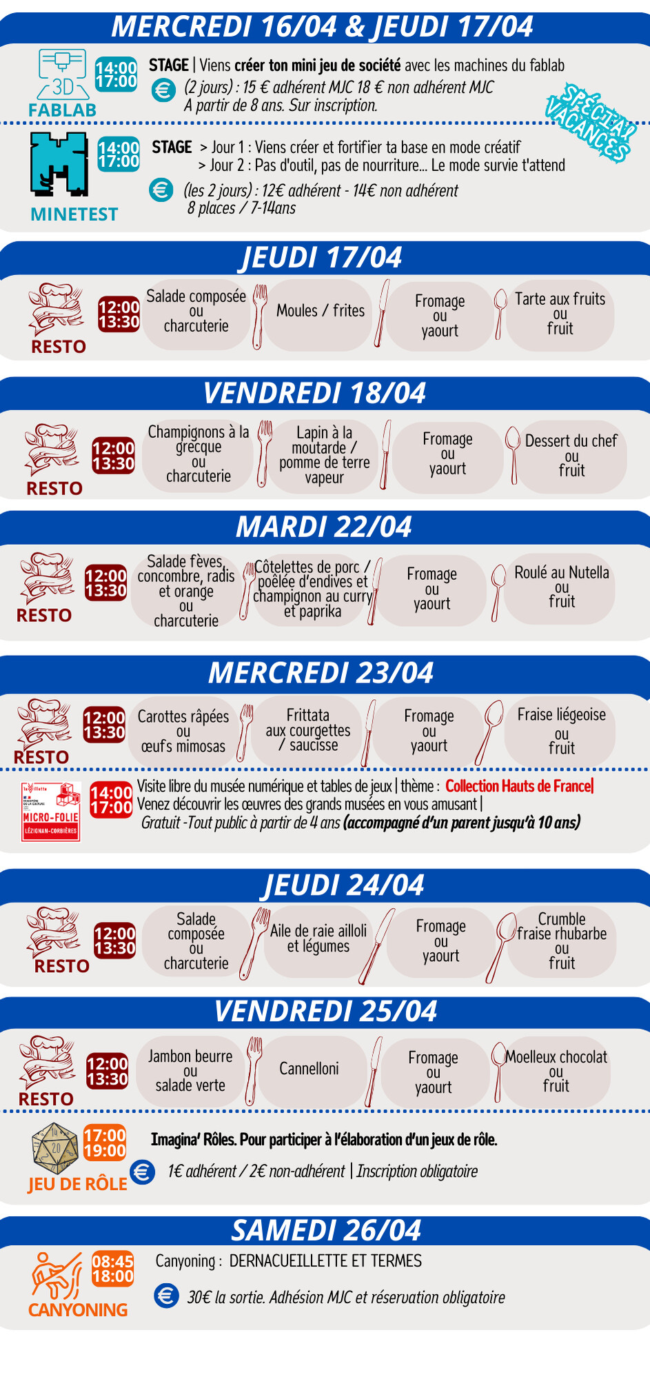 LES RENDEZ-VOUS DE LA MJC | Avril 2025 LES RENDEZ-VOUS DE LA MJC | Avril 2025