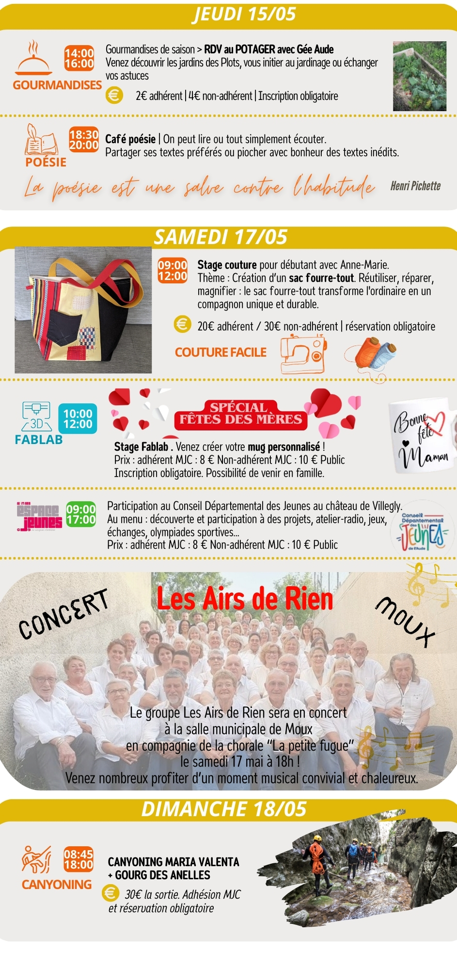 LES RENDEZ-VOUS DE LA MJC | Mai 2025 LES RENDEZ-VOUS DE LA MJC | Mai 2025