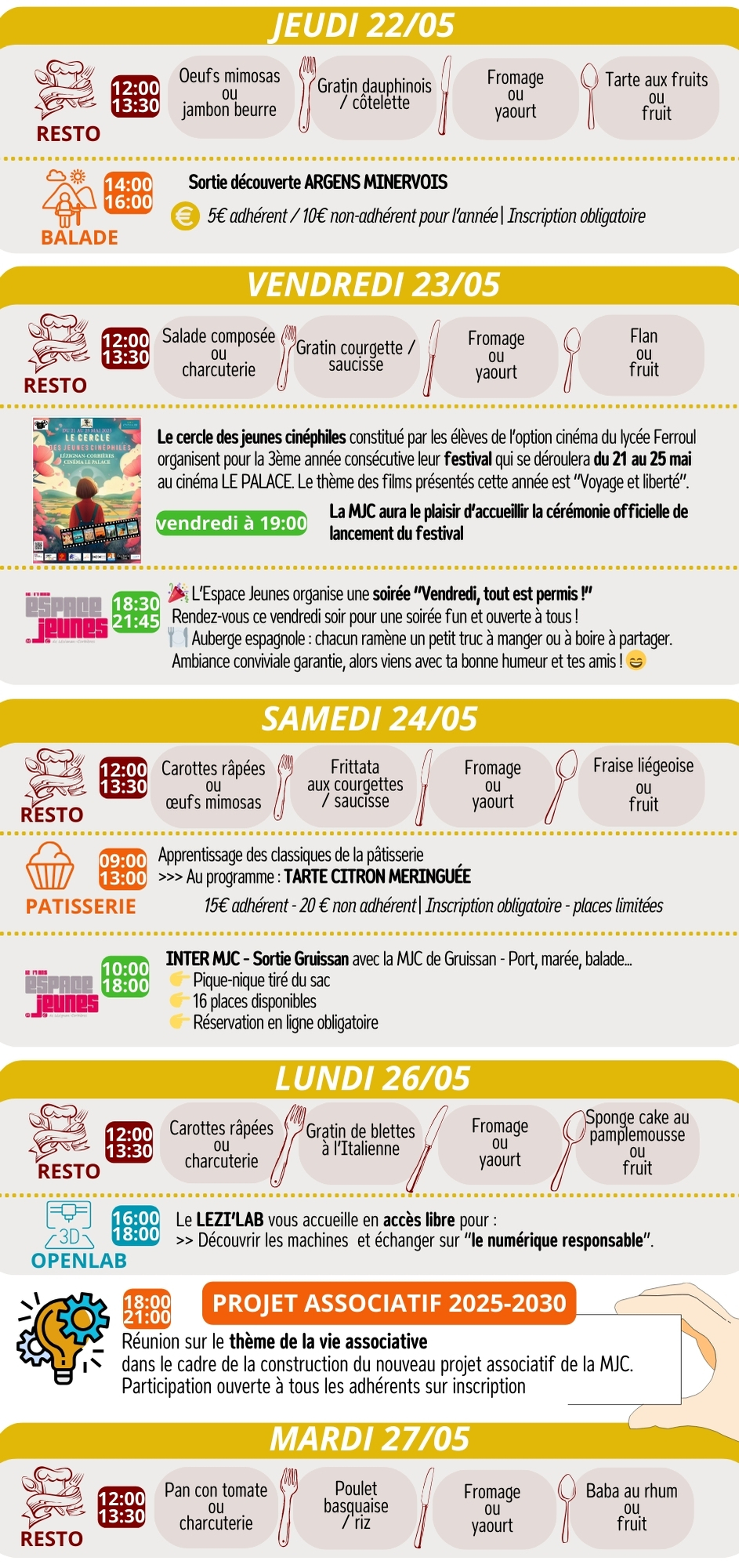 LES RENDEZ-VOUS DE LA MJC | Mai 2025 LES RENDEZ-VOUS DE LA MJC | Mai 2025