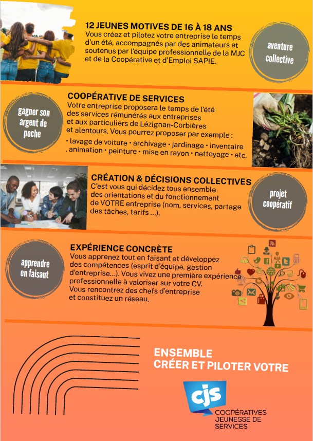 Coopérative Jeunesse 2025, on recrute Coopérative Jeunesse 2025, on recrute