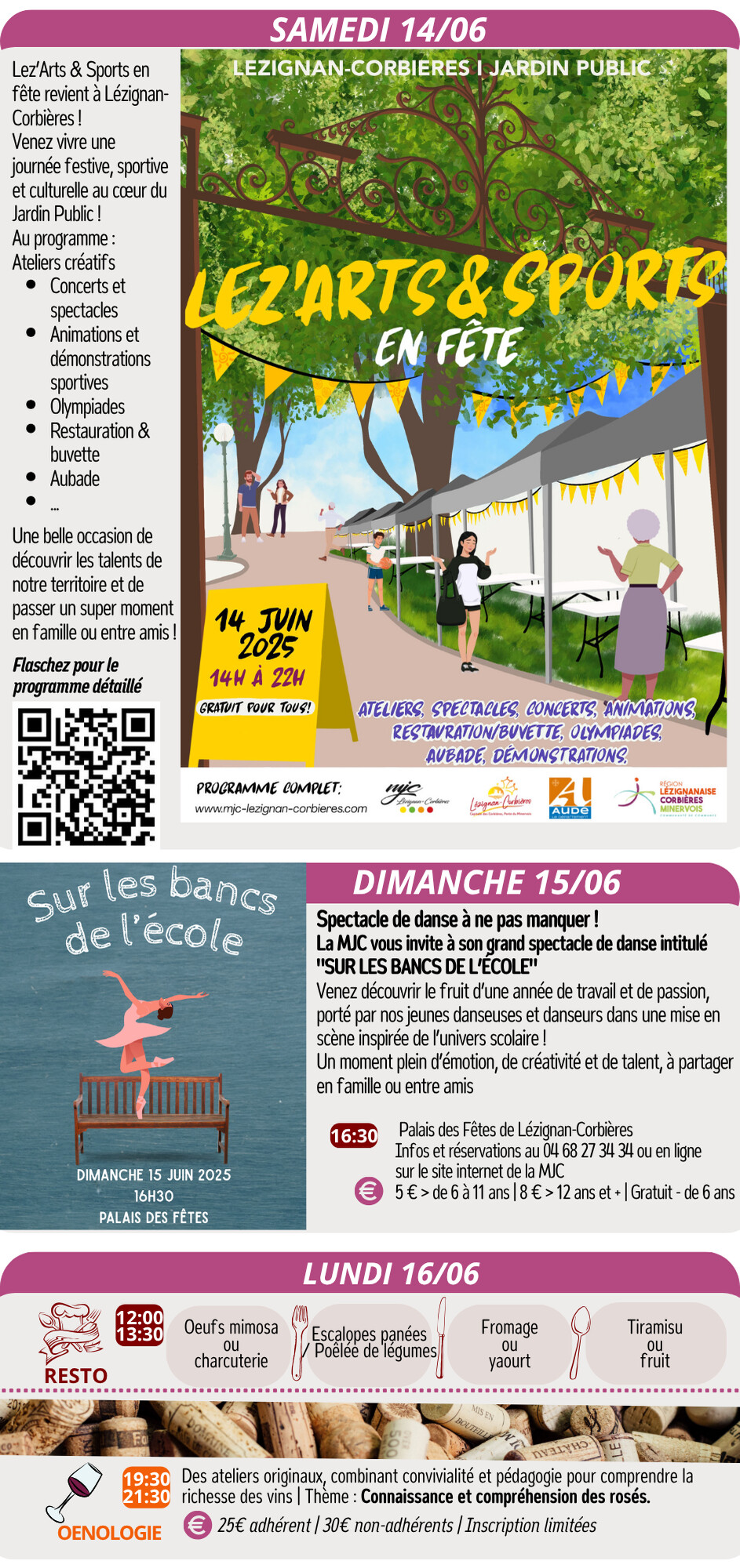 LES RENDEZ-VOUS DE LA MJC | Juin 2025 LES RENDEZ-VOUS DE LA MJC | Juin 2025