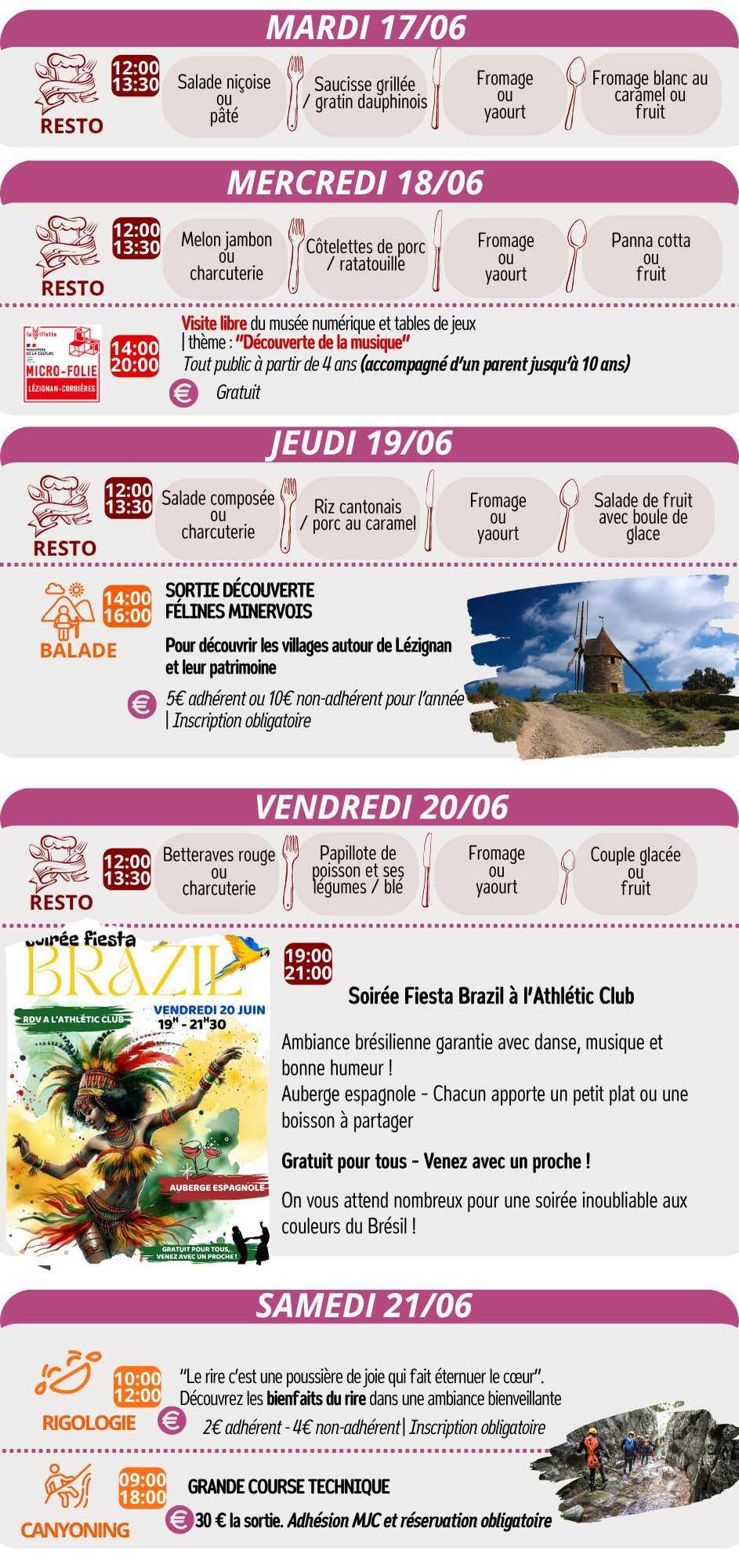 LES RENDEZ-VOUS DE LA MJC | Juin 2025 LES RENDEZ-VOUS DE LA MJC | Juin 2025