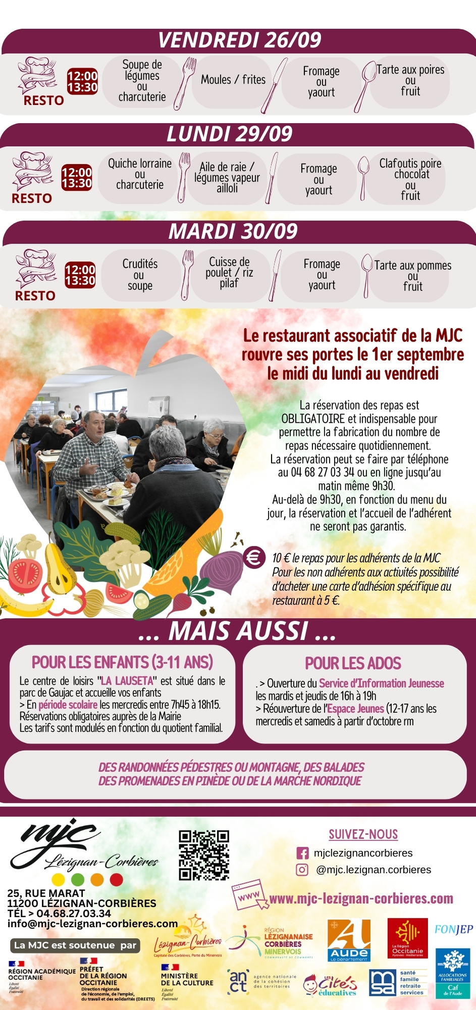 LES RENDEZ-VOUS DE LA MJC | Septembre 2025 LES RENDEZ-VOUS DE LA MJC | Septembre 2025