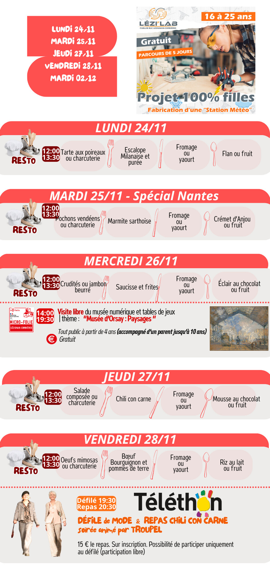LES RENDEZ-VOUS DE LA MJC | Novembre 2025 LES RENDEZ-VOUS DE LA MJC | Novembre 2025