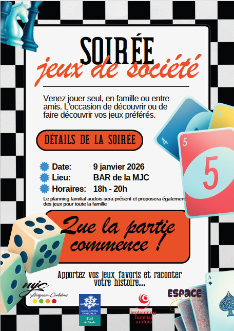 Soirée jeux : on reprend, c'est gratuit !