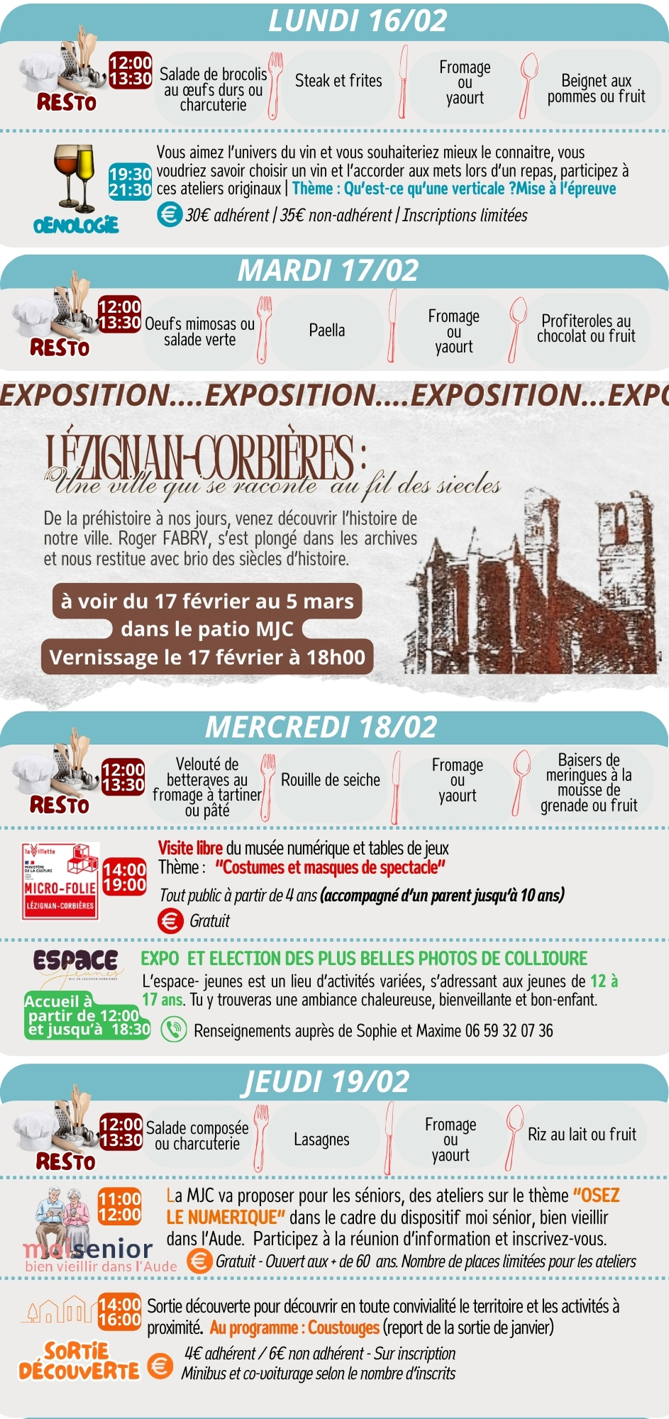 LES RENDEZ-VOUS DE LA MJC | Février 2026