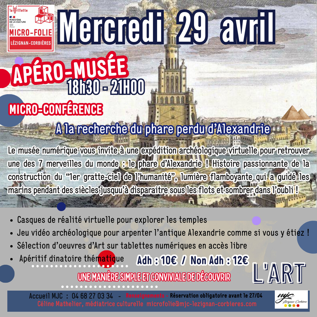 18h30 Le 29 avril, c'est Apéro-Musée !