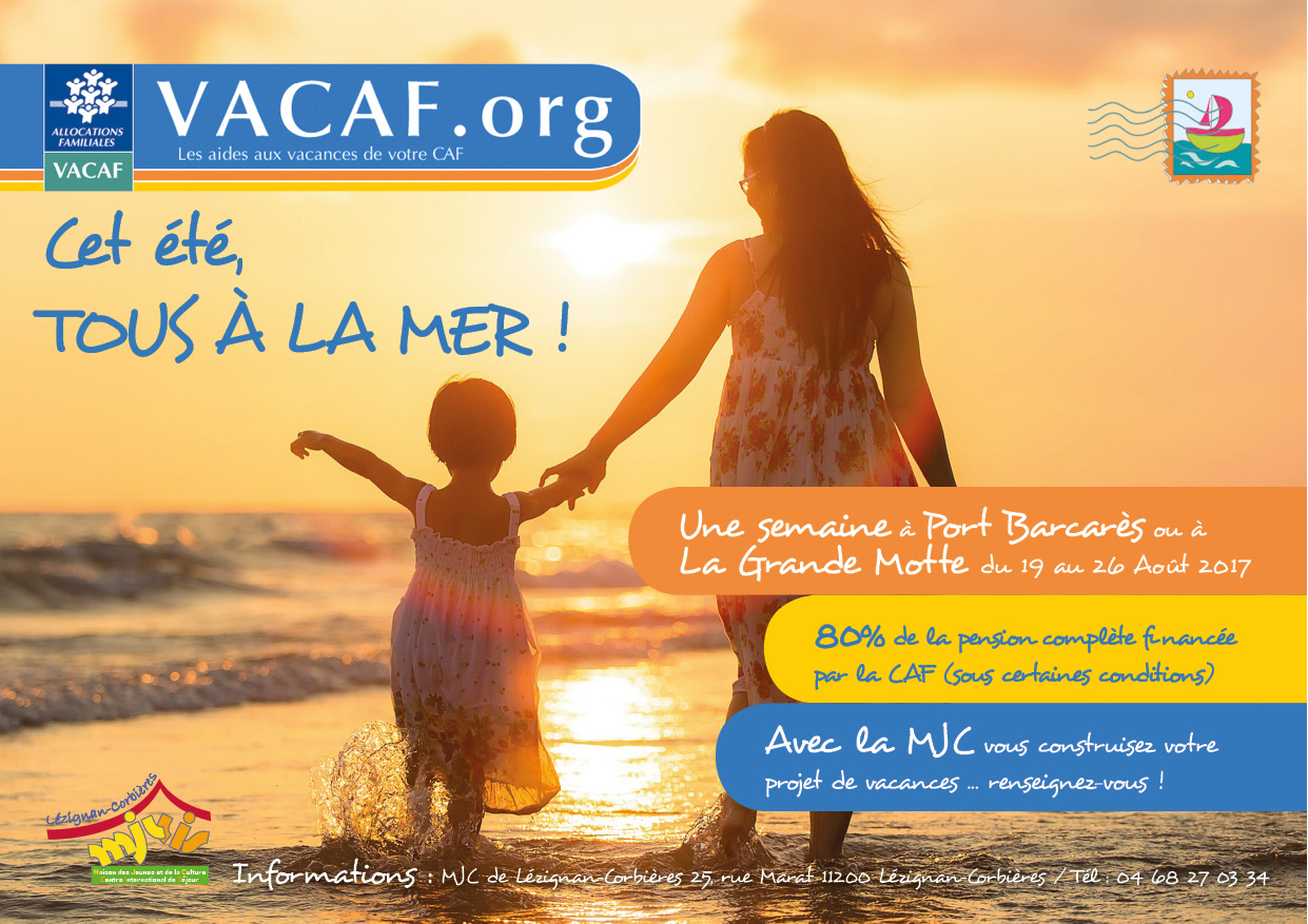 Du 19 au 26 Août >> Séjour Famille à la mer en partenariat avec la CAF