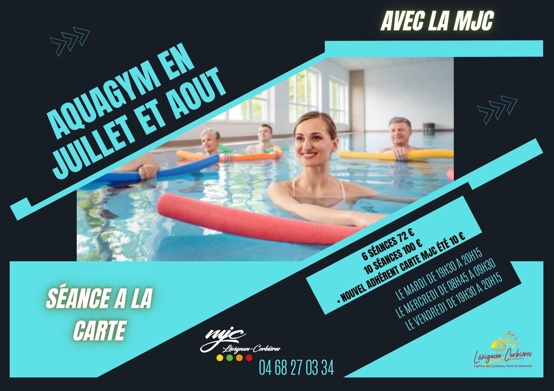 Cet été, la MJC propose de l'aquagym