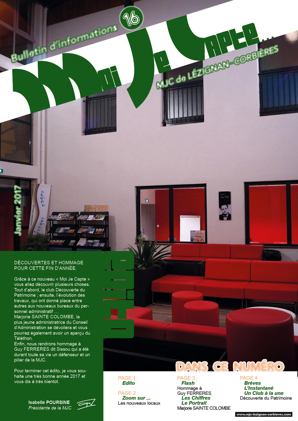 "Moi Je Capte" le journal d'information de la MJC "Moi Je Capte" le journal d'information de la MJC