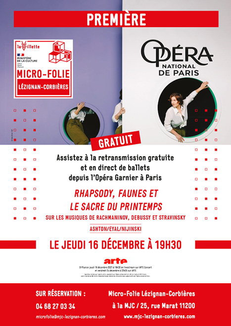 Diffusion d'un ballet, le 16/12