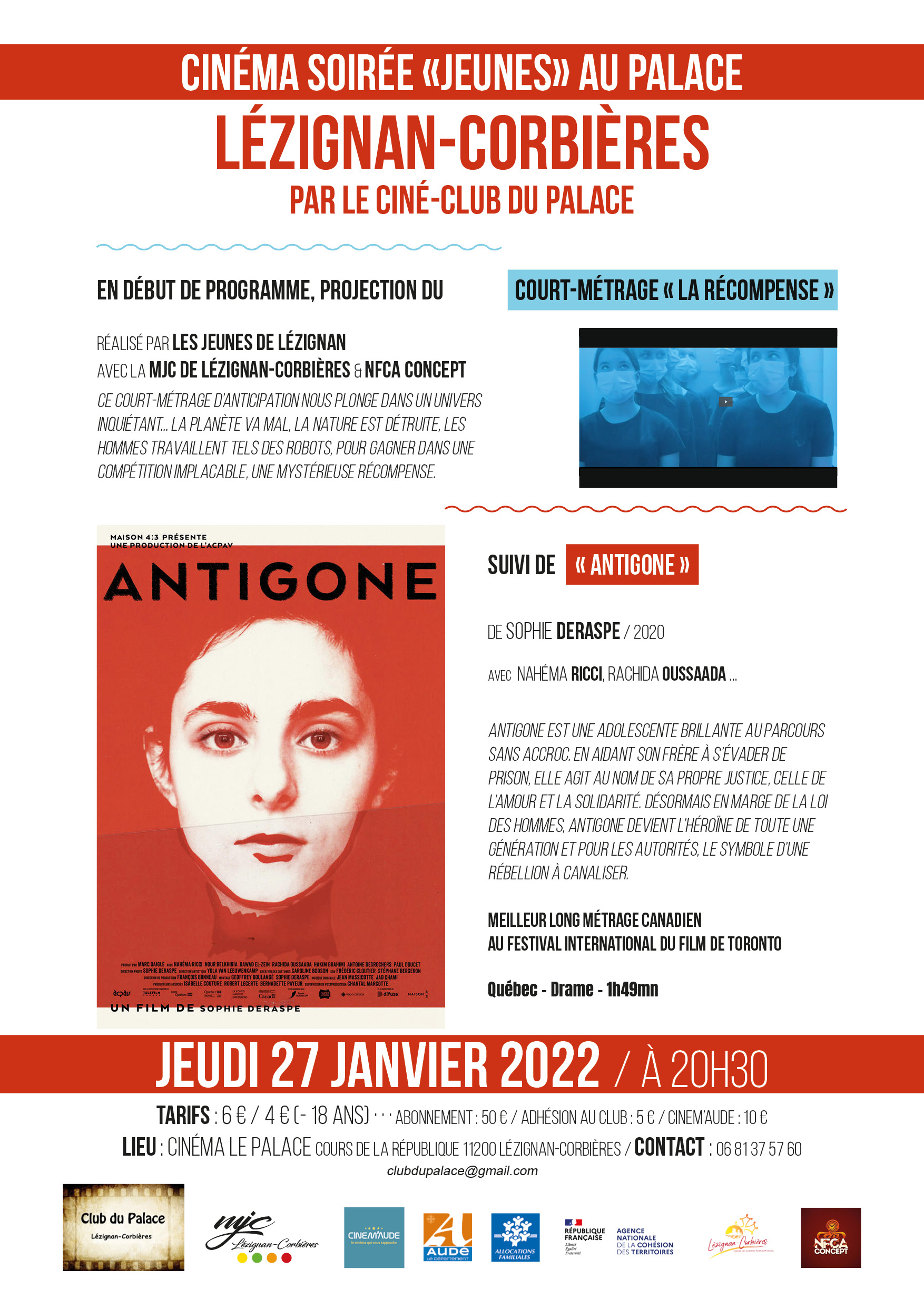 Le court-métrage des jeunes à voir au cinéma en janvier Le court-métrage des jeunes à voir au cinéma en janvier