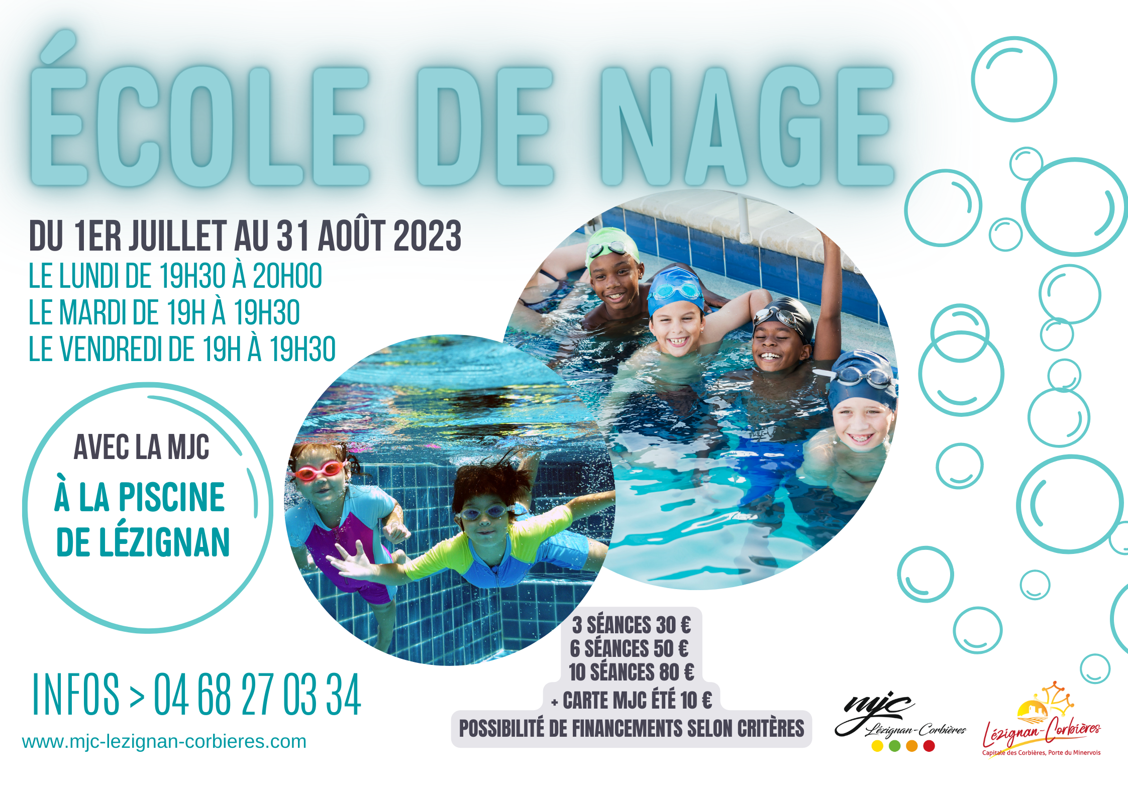 ECOLE DE NAGE ESTIVALE