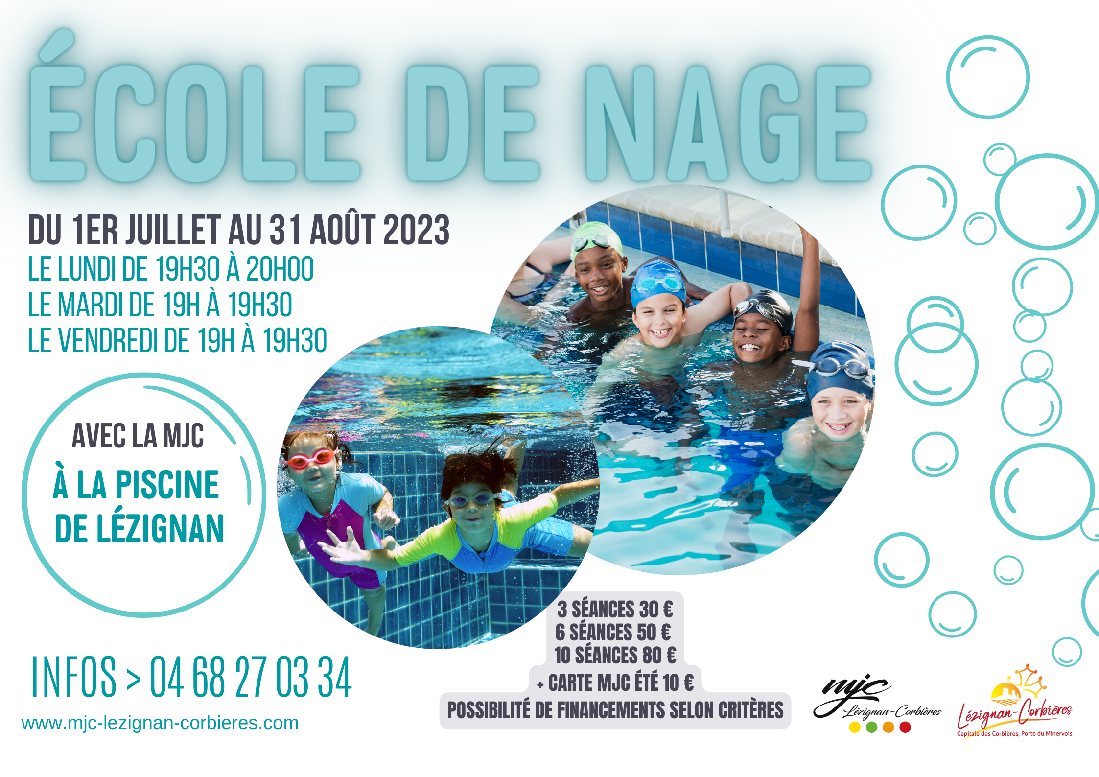 ECOLE DE NAGE ESTIVALE ECOLE DE NAGE ESTIVALE
