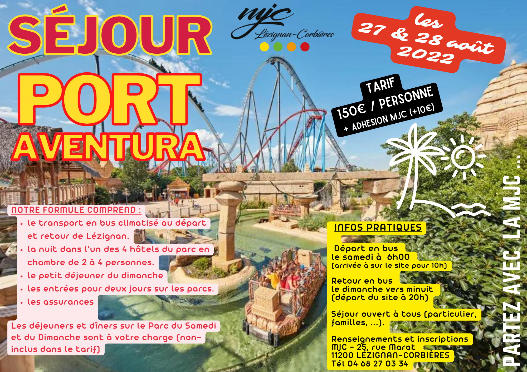 Week-end à Port-Aventura avec la MJC Week-end à Port-Aventura avec la MJC