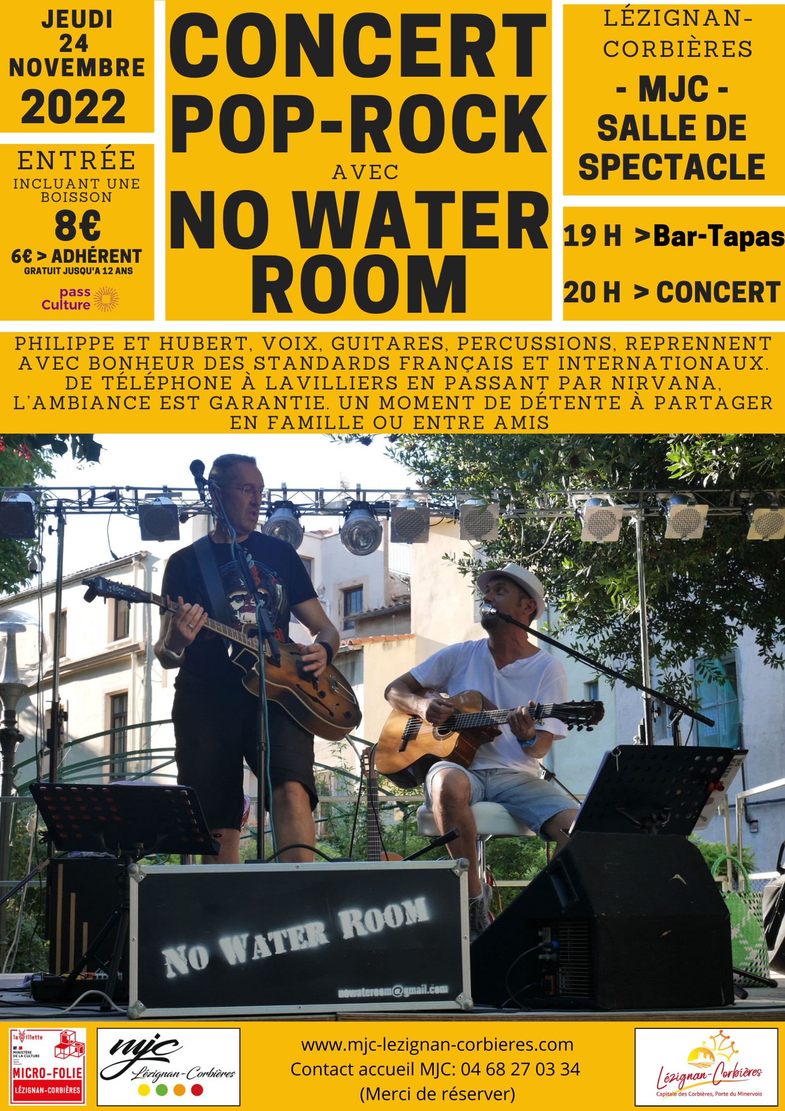 CONCERT POP/ROCK & SOIREE TAPAS CONCERT POP/ROCK & SOIREE TAPAS