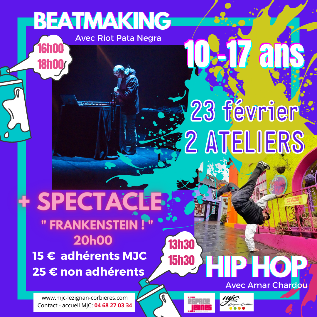 STAGE > Hip Hop et Beatmaking pour le 10-17 ans STAGE > Hip Hop et Beatmaking pour le 10-17 ans
