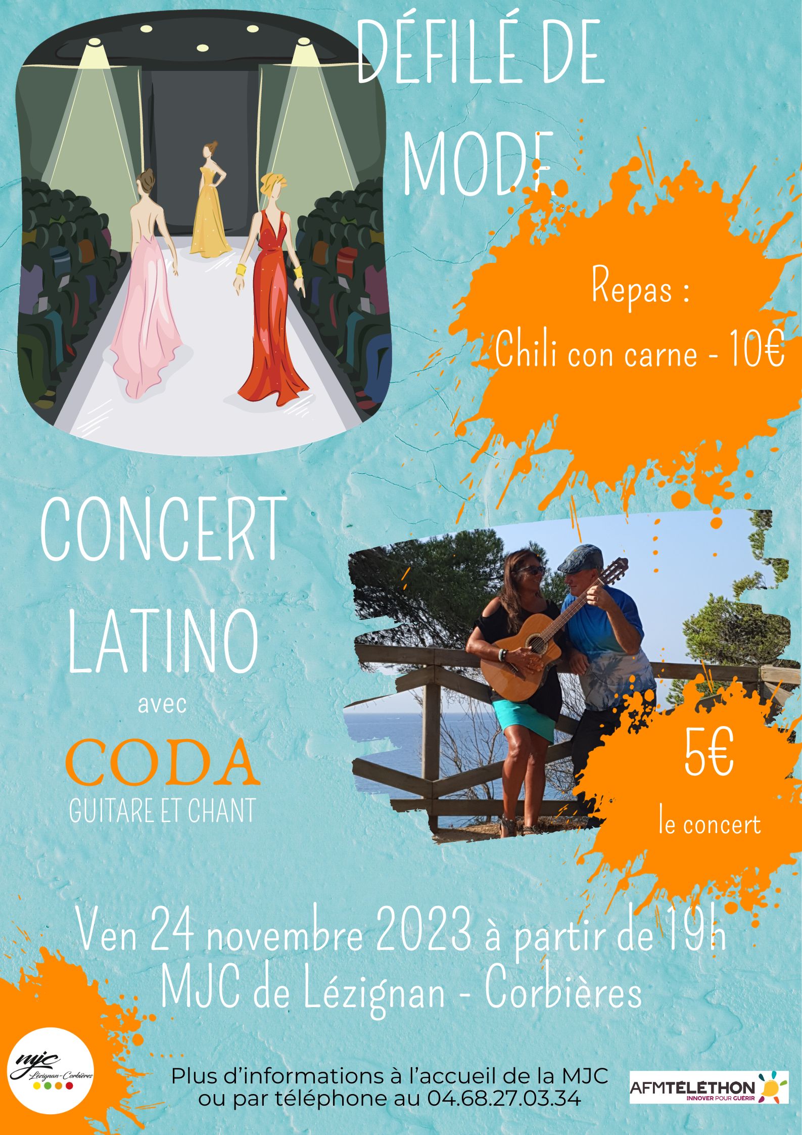 Soirée défilé de mode et concert latino