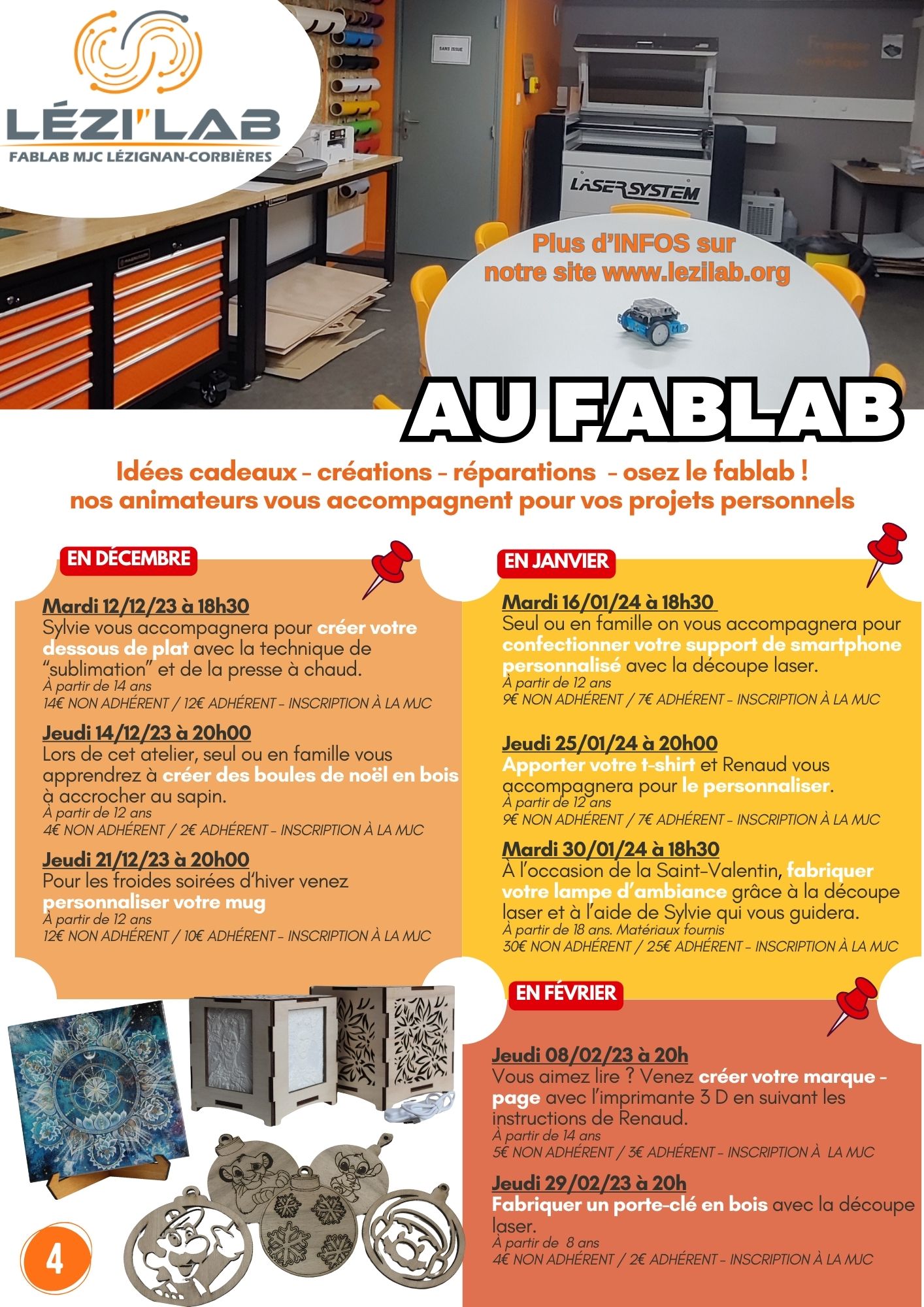 Les Rendez-Vous de la MJC de décembre 23 à février 2024 Les Rendez-Vous de la MJC de décembre 23 à février 2024