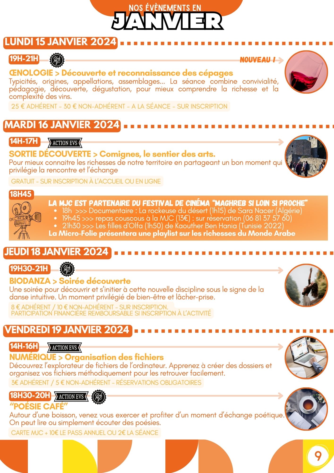 Les Rendez-Vous de la MJC de décembre 23 à février 2024 Les Rendez-Vous de la MJC de décembre 23 à février 2024