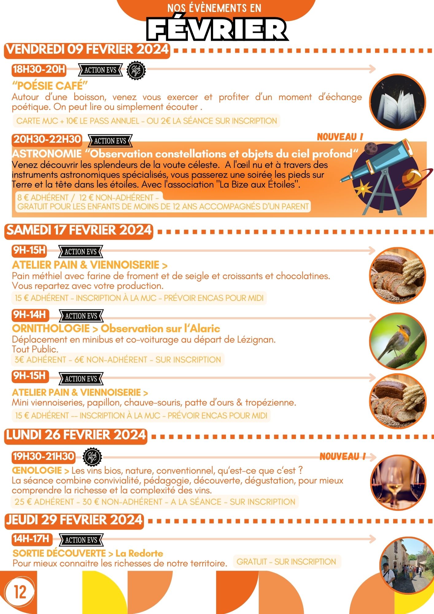 Les Rendez-Vous de la MJC de décembre 23 à février 2024 Les Rendez-Vous de la MJC de décembre 23 à février 2024