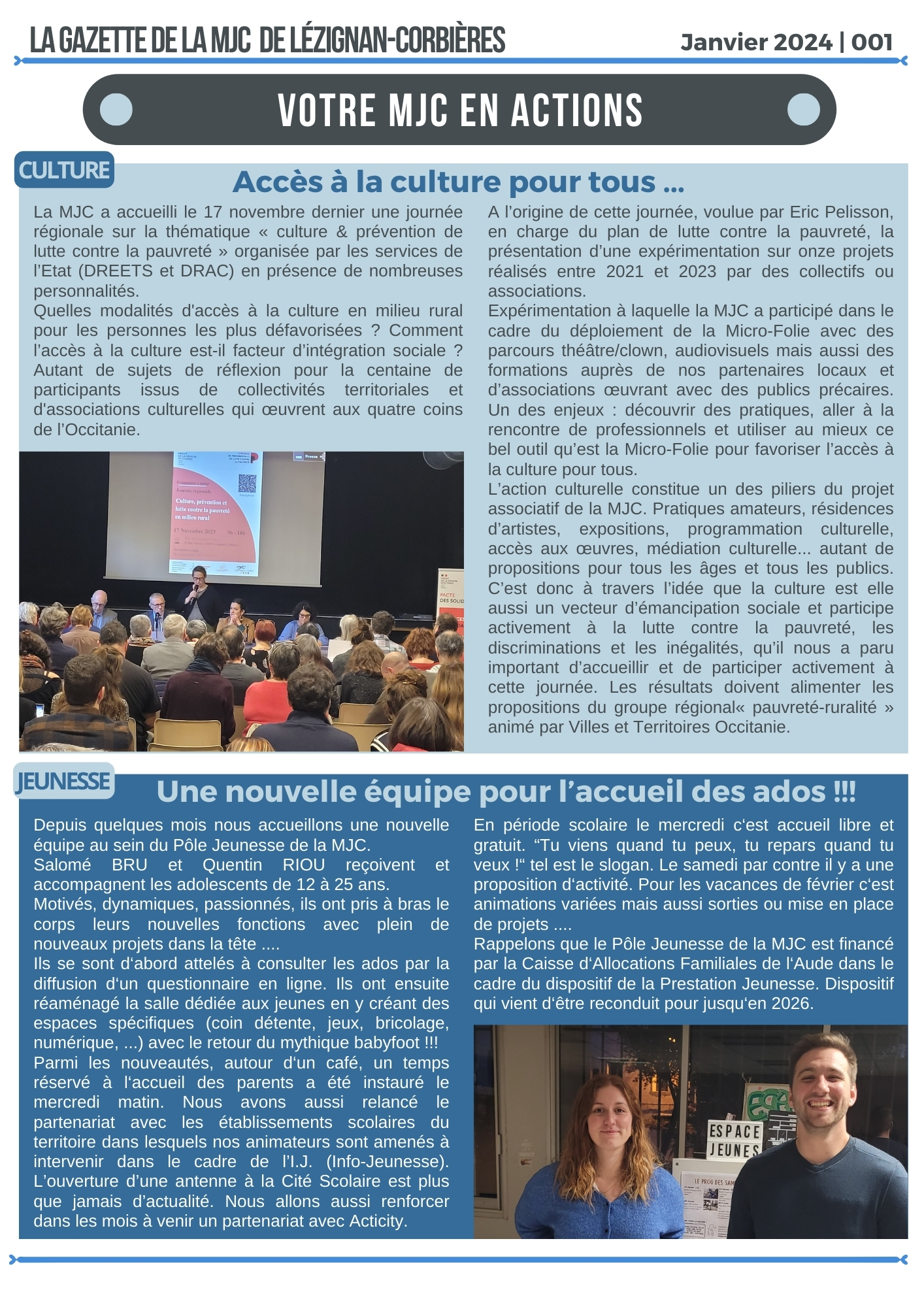 LA GAZETTE |Janvier 2024