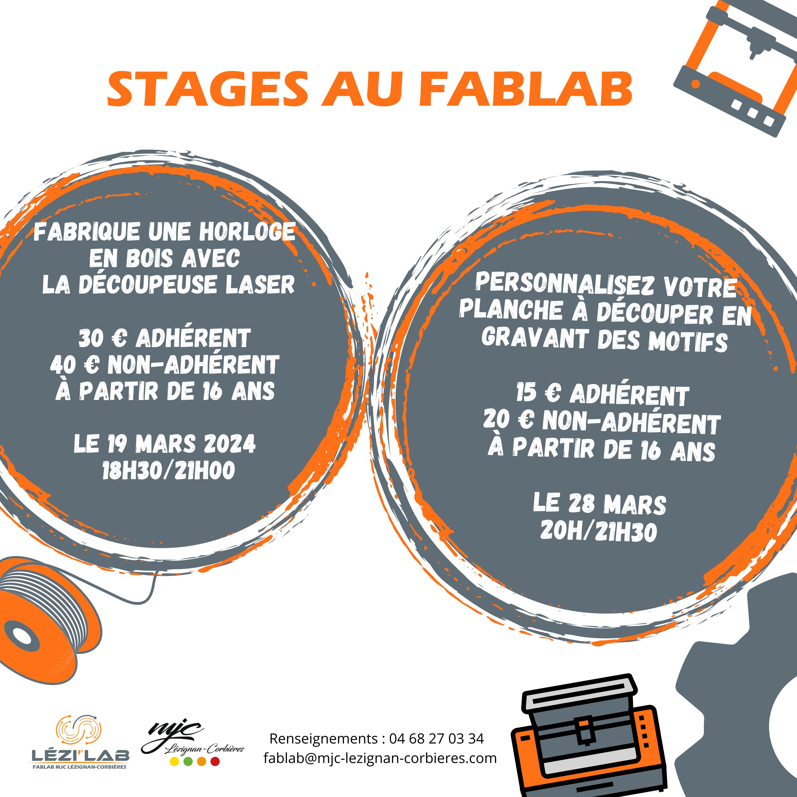 Stage FABLAB mars 2024